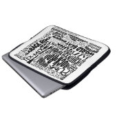 Musik für jeder 15 Zoll-Laptop-Hülse Laptopschutzhülle (Vorne Knopf)