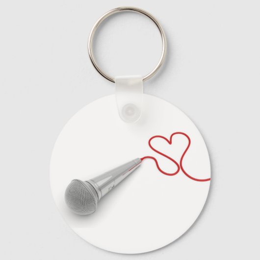 Musik für Liebe Schlüsselanhänger (Vorderseite)