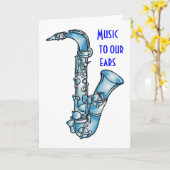 MUSIK FÜR UNSERE ERNGRUPPE GEBURTSTAG KARTE (Gelbe Blume)