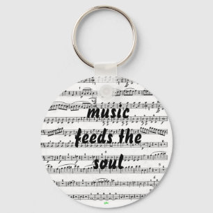 Musik füttert das Soul Schlüsselanhänger