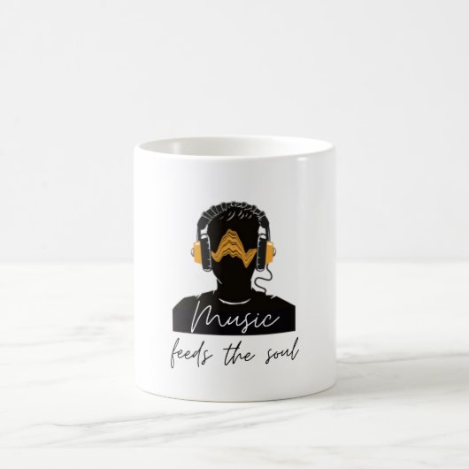 Musik füttre Ihr Soul Kaffeetasse (Mittel)