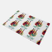 Musik Füttre mein Soul Fußmatte (Schrägansicht)