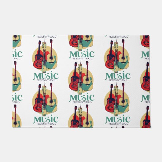 Musik Füttre mein Soul Fußmatte (Vorderseite)