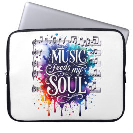 Musik füttre mein Soul Laptopschutzhülle