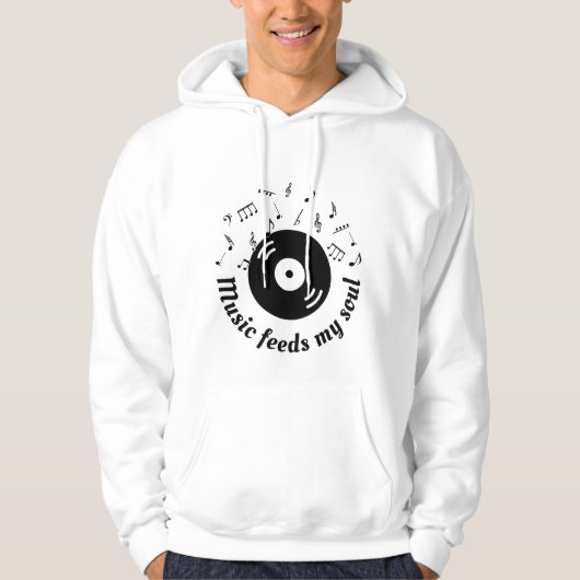 Musik Füttre mein Soul Vinyl Album Hoodie (Vorderseite)