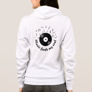 Musik Füttre mein Soul Vinyl Album Hoodie
