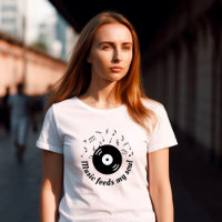 Musik Füttre mein Soul Vinyl Album T - Shirt