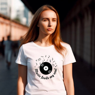 Musik Füttre mein Soul Vinyl Album T - Shirt