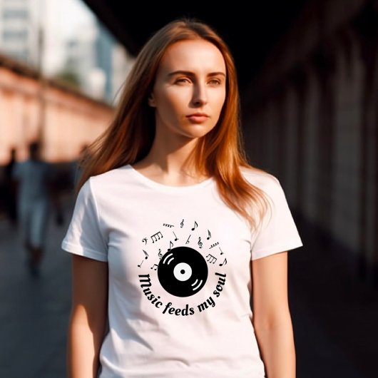 Musik Füttre mein Soul Vinyl Album T - Shirt