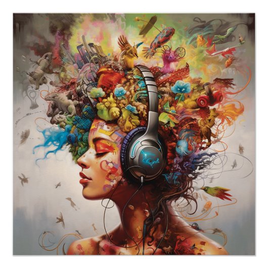 Musik Füttre mich Poster (Vorderseite)