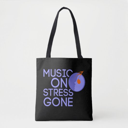 Musik gegen Stress verschwunden Tasche (Vorderseite)