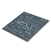 Musik Genres Word Collage Cards Fliese (Seite)