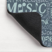 Musik Genres Word Collage Mousepad (Ecke)