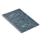 Musik Genres Word Collage Notebook Notizblock (Rechte Seite)