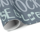 Musik Genres Word Collage Packpapier (Rolleneckpunkt)