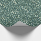 Musik Genres Word Collage Packpapier (Ecke)