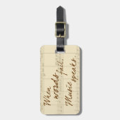 Musik Gepäckanhänger (Vorderseite vertikal)