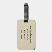 Musik Gepäckanhänger (Rückseite vertikal)