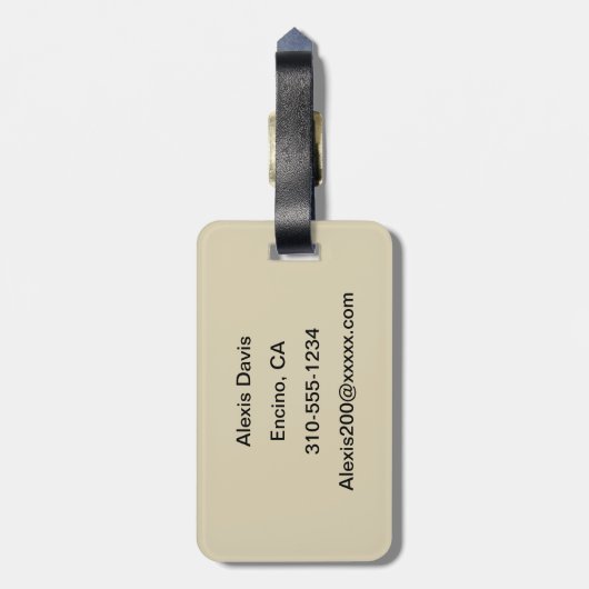 Musik Gepäckanhänger (Rückseite vertikal)