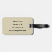 Musik Gepäckanhänger (Rückseite horizontal)