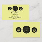 Musik-Geschäfts-Karte - Lautsprecher Visitenkarte (Vorne/Hinten)