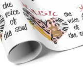 Musik Geschenkpapier (Rolleneckpunkt)