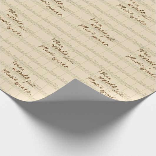 Musik Geschenkpapier (Ecke)