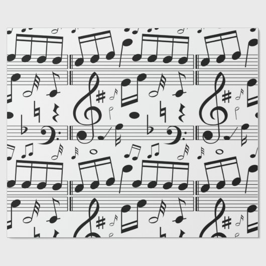 Musik Geschenkpapier (Flach)