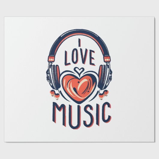 Musik Geschenkpapier (Flach)
