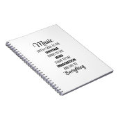 Musik gibt dem Universum ein Soul Notizblock (Rechte Seite)