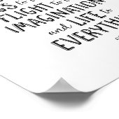 Musik gibt dem Universum ein Soul, Plato Zitat Poster (Ecke)