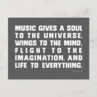 Musik gibt dem Universum ein Soul