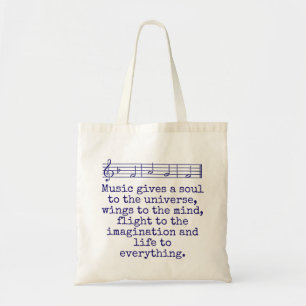 Musik gibt ein Soul - Musikangebot Tragetasche