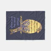 Musik gibt meinem Soul Zitat Musiknote Bird Fleecedecke (Vorderseite (Horizontal))