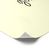 Musik gibt meiner Seele Flügel Spatz Vogel Poster (Ecke)