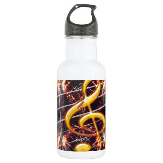 Musik Gitarre Lehrer Familie Freunde Spaß Schicksa Edelstahlflasche (Vorderseite)