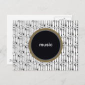Musik, Gitarre Postkarte (Vorne/Hinten)