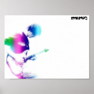 Musik-Gitarren-Plakat Poster