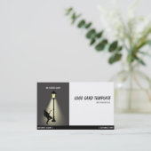 Musik-Gitarrenmusiker-Logo Visitenkarte (Stehend Vorderseite)