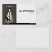 Musik-Gitarrenmusiker-Logo Visitenkarte (Vorne/Hinten)