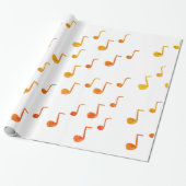 Musik, Goldene Notizen Geschenkpapier (Ungerollt)