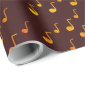 Musik, Goldene Notizen Geschenkpapier (Rolleneckpunkt)