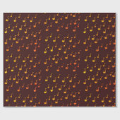 Musik, Goldene Notizen Geschenkpapier (Flach)