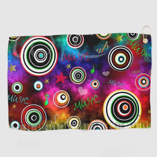 Musik Golfhandtuch (Horizontal)