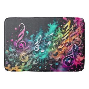 Musik Graffiti Badematte
