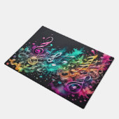 Musik Graffiti Fußmatte (Schrägansicht)