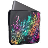 Musik Graffiti Laptopschutzhülle (Vorne Rechts)