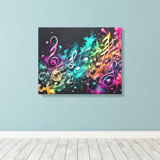 Musik Graffiti Leinwanddruck (Insitu (Holzboden))