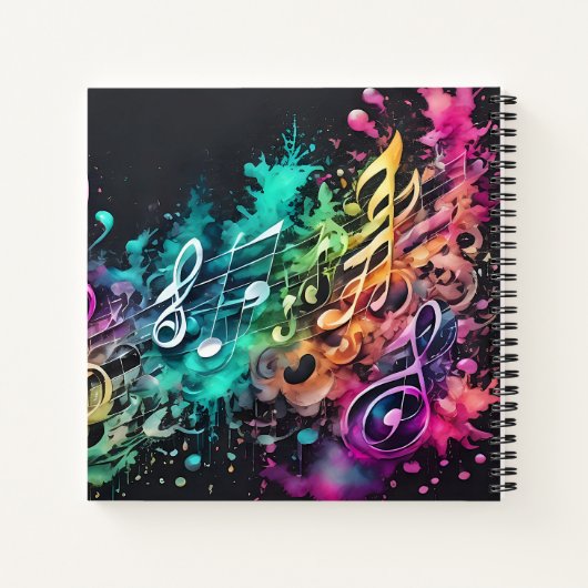 Musik Graffiti Notizblock (Rückseite)