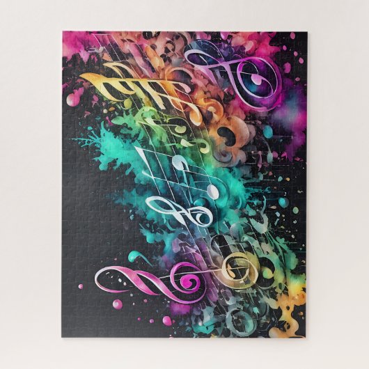 Musik Graffiti Puzzle (Vertikal)